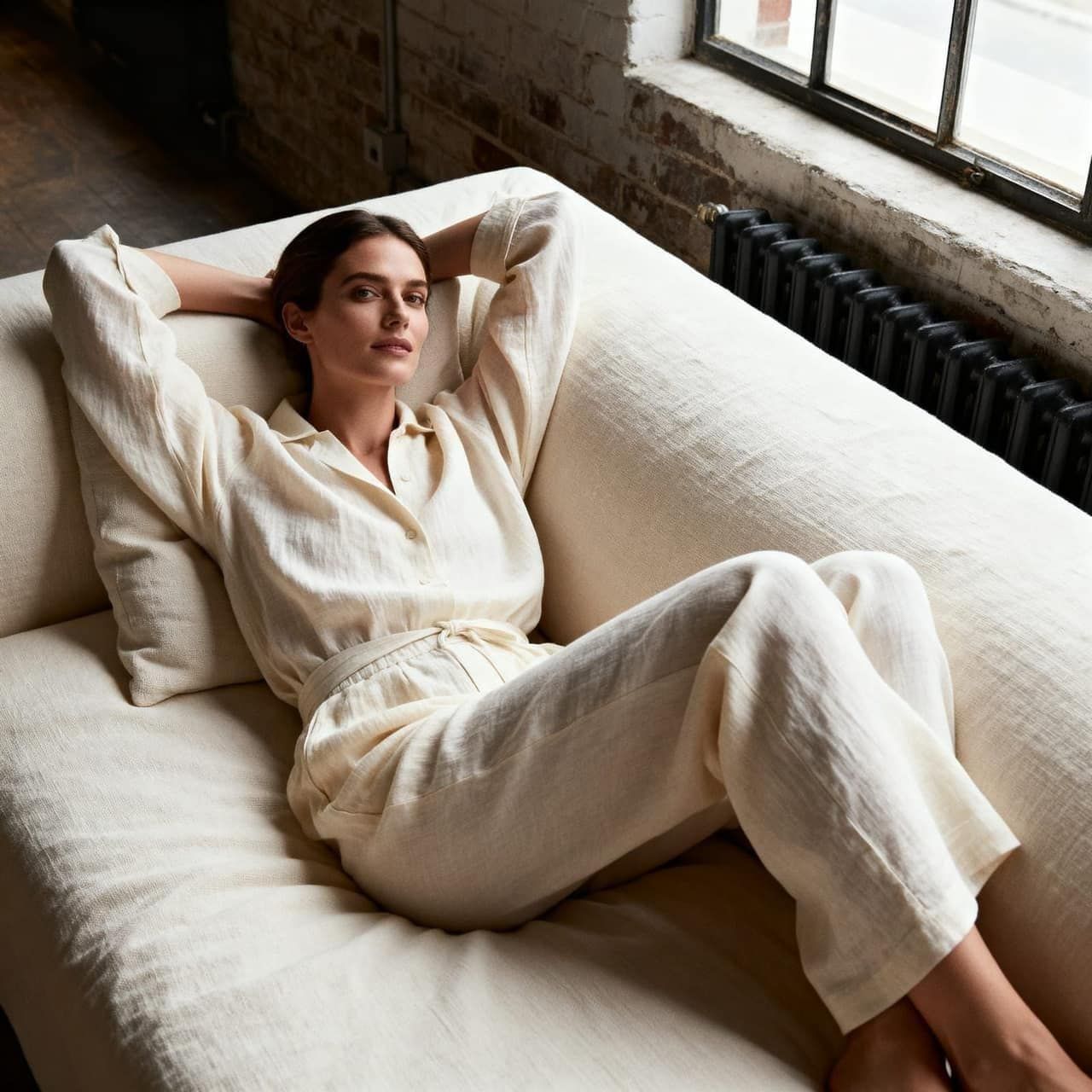 AI-generated stills for Lior House — Loungewear lior-1, Casa Selvedge production