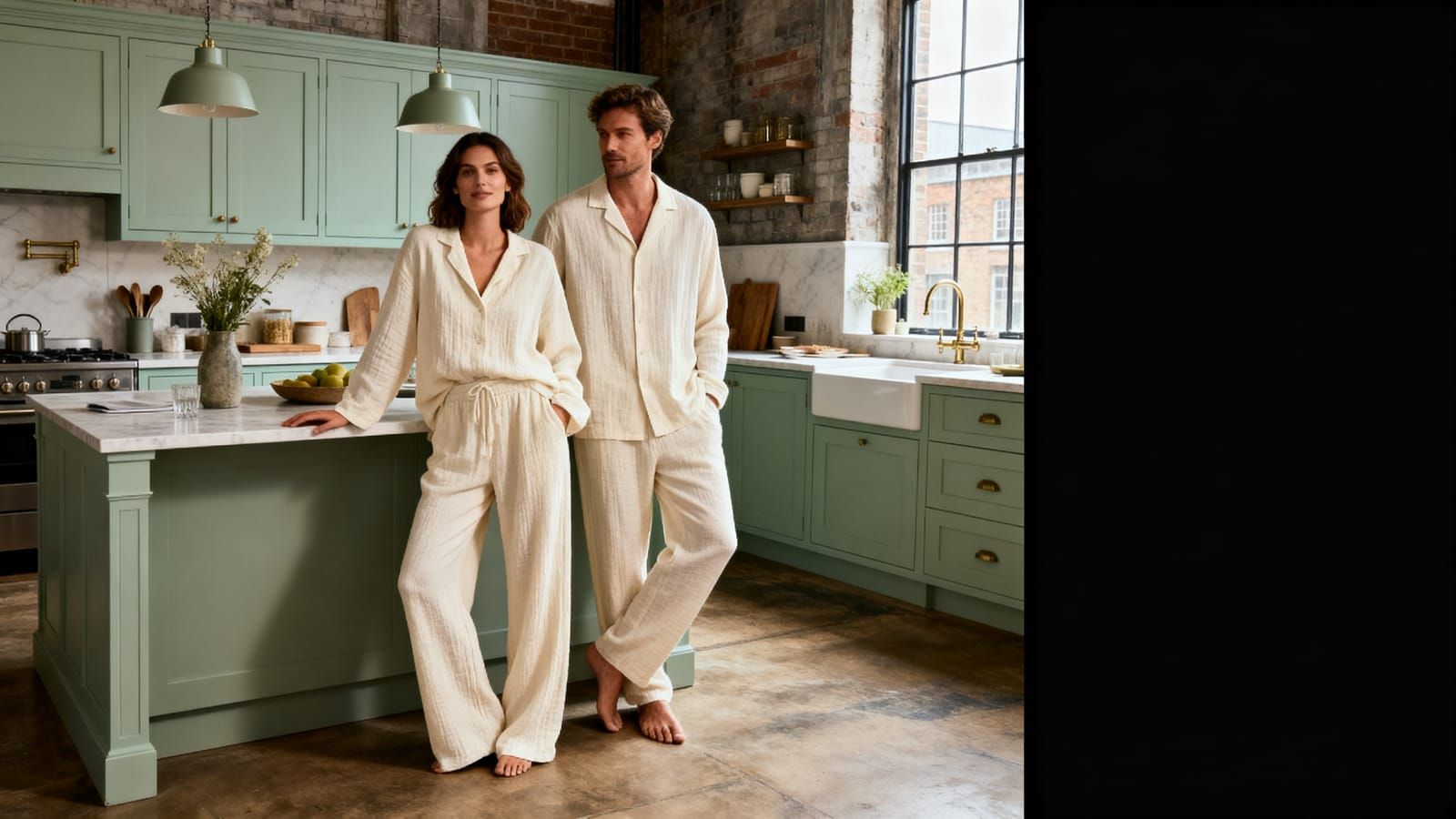 AI-generated ad for Lior House — Loungewear lior-4, Casa Selvedge production